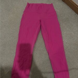 Lululemon Athletica Hot Pink Leggings